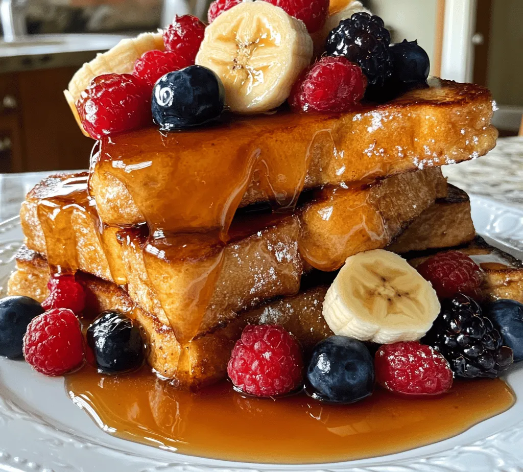 French toast is more than just a breakfast dish; it’s a nostalgic delight that evokes memories of cozy mornings and indulgent brunches. This beloved staple has graced breakfast tables around the world, offering a comforting blend of flavors and textures that can satisfy even the most discerning palate. But what if we took this classic dish and gave it a delicious twist? Enter <strong>caramelized French toast</strong>—a sumptuous take on the traditional recipe that brings a delightful depth of flavor and an irresistible golden-brown finish.” /></p>
</p>
<p><strong>Whisking the Eggs and Milk</strong></p>
</p>
<p>To create the perfect base for your Delightful Caramelized French Toast, it’s essential to whisk your eggs, milk, and other ingredients to achieve a smooth consistency that will envelop your bread slices. Begin by cracking four large eggs into a mixing bowl. To these, add one cup of whole milk or a dairy-free alternative if preferred. If you choose almond or oat milk, ensure they’re unsweetened to maintain control over the flavor profile.</p>
</p>
<p>Next, incorporate a teaspoon of vanilla extract for added depth and a hint of sweetness, along with a pinch of salt to enhance the flavor. For those with a sweet tooth, a tablespoon of granulated sugar can be added, although this is optional since the caramel sauce will provide plenty of sweetness. Use a whisk to blend these ingredients thoroughly. Whisking not only combines the ingredients but also introduces air, making the final French toast light and fluffy. Aim for a homogenous mixture without any lumps, as this ensures even coating on the bread.</p>
</p>
<p><strong>Cooking the French Toast</strong></p>
</p>
<p>Now that your egg mixture is ready, it’s time to cook the French toast. Heat a non-stick skillet or griddle over medium heat. Allow it to warm up adequately; the right temperature is crucial for achieving that perfect golden-brown color without burning the outside while leaving the inside undercooked. To test if the skillet is ready, sprinkle a few drops of water onto the surface; if they sizzle and evaporate almost immediately, you’re good to go.</p>
</p>
<p>While the skillet heats, take your bread slices—preferably thick-cut bread such as brioche or Texas toast. Dip each slice into the egg mixture, ensuring both sides are well-coated. However, don’t rush this process; let the bread soak for about 15-20 seconds per side. This soaking time is vital for maximum flavor absorption, allowing the custard mixture to penetrate the bread, ensuring every bite is rich and decadent.</p>
</p>
<p>Place the soaked bread onto the skillet, making sure not to overcrowd the pan. Cook for about 3-4 minutes per side, or until each side is golden brown. If you find that the French toast is browning too quickly, simply lower the heat slightly. Once cooked to perfection, transfer the slices to a plate and keep them warm while you prepare the caramel sauce.</p>
</p>
<p><strong>Creating the Caramel Sauce</strong></p>
</p>
<p>For the caramel sauce, you will need one cup of granulated sugar, half a cup of unsalted butter, and half a cup of heavy cream. Begin by placing the sugar in a medium saucepan over medium heat. Stir continuously with a wooden spoon or a heat-resistant spatula, as the sugar starts to clump and then eventually melt. It’s important to maintain a watchful eye during this process, as sugar can go from perfectly melted to burnt in a matter of seconds.</p>
</p>
<p>Once the sugar has melted into a smooth, amber liquid, add the butter. The mixture will bubble vigorously, so be cautious. Stir until the butter is completely melted and incorporated. Finally, slowly drizzle in the heavy cream while continuing to stir. This will create a rich, creamy caramel sauce. If the sauce seems too thin, allow it to boil for an additional minute or two until it thickens slightly. Remember, the caramel will continue to thicken as it cools, so don’t overcook it.</p>
</p>
<p>The addition of caramel elevates the overall dish, adding a luscious sweetness that complements the rich, eggy French toast. Pour the warm caramel sauce generously over the French toast just before serving for that decadent finish.</p>
</p>
<p><strong>Final Touches</strong></p>
</p>
<p>As you plate the French toast, drizzle the caramel sauce over the top, allowing it to cascade down the sides for an inviting presentation. For a touch of freshness and balance against the sweetness, serve with fresh fruit like sliced strawberries, bananas, or blueberries. If you enjoy a hint of tartness, consider adding a dollop of Greek yogurt or a splash of lemon juice over the fruit.</p>
</p>
<p>For those who love a classic breakfast experience, a small jug of warm maple syrup on the side can also enhance the sweetness while providing a familiar flavor profile. The combination of caramel, fresh fruit, and maple syrup creates a delightful medley that appeals to the palate.</p>
</p>
<p><strong>Serving Suggestions</strong></p>
</p>
<p>Presentation can elevate your dining experience significantly. Consider serving your Delightful Caramelized French Toast on a beautiful platter or individual plates garnished with a sprig of mint. A dusting of powdered sugar on top adds an elegant touch and a hint of sweetness without overwhelming the dish.</p>
</p>
<p>Complementary beverages can enhance the meal; a rich cup of coffee or freshly squeezed orange juice pairs beautifully with the flavors of the French toast. For a seasonal variation, you might serve spiced apple cider in the fall or a refreshing iced tea in the summer.</p>
</p>
<p>Consider experimenting with seasonal toppings as well. In the winter, caramelized apples or spiced pears can add warmth, while in the spring, consider lightening things up with a sprinkle of cinnamon and some sliced peaches.</p>
</p>
<p><strong>Nutritional Considerations</strong></p>
</p>
<p>While Delightful Caramelized French Toast is undeniably indulgent, it’s important to be mindful of nutritional aspects. Each serving can be relatively high in calories due to the egg, milk, and caramel sauce. However, the dish is also a source of protein from the eggs and calcium from the milk.</p>
</p>
<p>For those with dietary restrictions, several substitutions can be made without sacrificing flavor. For a dairy-free version, use almond milk or coconut milk in place of whole milk, and opt for dairy-free butter. You can also replace the eggs with a mixture of flaxseed meal and water or a commercial egg replacer if you’re aiming for a vegan version. Additionally, using whole grain bread can add fiber, making the dish a bit more balanced.</p>
</p>
<p>While it’s tempting to enjoy this dish frequently, consider it a delightful treat rather than an everyday breakfast option. Balancing indulgence with nutritional mindfulness can allow for enjoyment without the guilt.</p>
</p>
<p><strong>Conclusion</strong></p>
</p>
<p>Making and enjoying Delightful Caramelized French Toast is a delightful culinary experience that brings joy not only to the cook but also to those who gather around the table. The process of whisking together the ingredients, cooking the bread to a perfect golden brown, and crafting that luscious caramel sauce is as rewarding as the final product.</p>
</p>
<p>As you become more familiar with the recipe, don’t hesitate to experiment with variations and personal touches. Whether it’s adding spices, different toppings, or even changing the bread type, the possibilities are endless. This dish is a canvas for your creativity, inviting you to explore flavors and textures that resonate with you.</p>
</p>
<p>Finally, the joy of sharing homemade breakfast dishes with loved ones is a gift that keeps on giving. So gather your family or friends, whip up this delightful French toast, and create lasting memories over a meal that’s as heartwarming as it is delicious. Enjoy every bite!</p>
<div id=