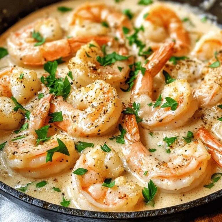 If you're looking for a quick and satisfying meal that doesn't compromise on flavor, then Easy Creamy Garlic Shrimp is the perfect dish for you. This recipe combines succulent shrimp with a rich and creamy garlic sauce, making it an indulgent yet simple option for busy weeknights or special occasions. It's a dish that not only tantalizes the taste buds but is also incredibly easy to prepare, making it ideal for both novice cooks and culinary enthusiasts alike.