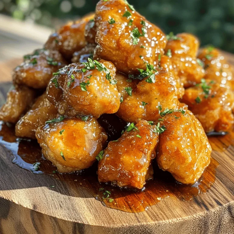 If you’re looking for a dish that captures the essence of comfort food while simultaneously offering an indulgent twist, look no further than Sweet and Sticky Honey Butter Chicken. This mouthwatering recipe is a true crowd-pleaser, showcasing tender chicken coated in a crispy, golden-brown crust and glazed with a luscious honey butter sauce. It's the perfect combination of sweet and savory, making it an irresistible option for any home cook looking to impress their family or guests.