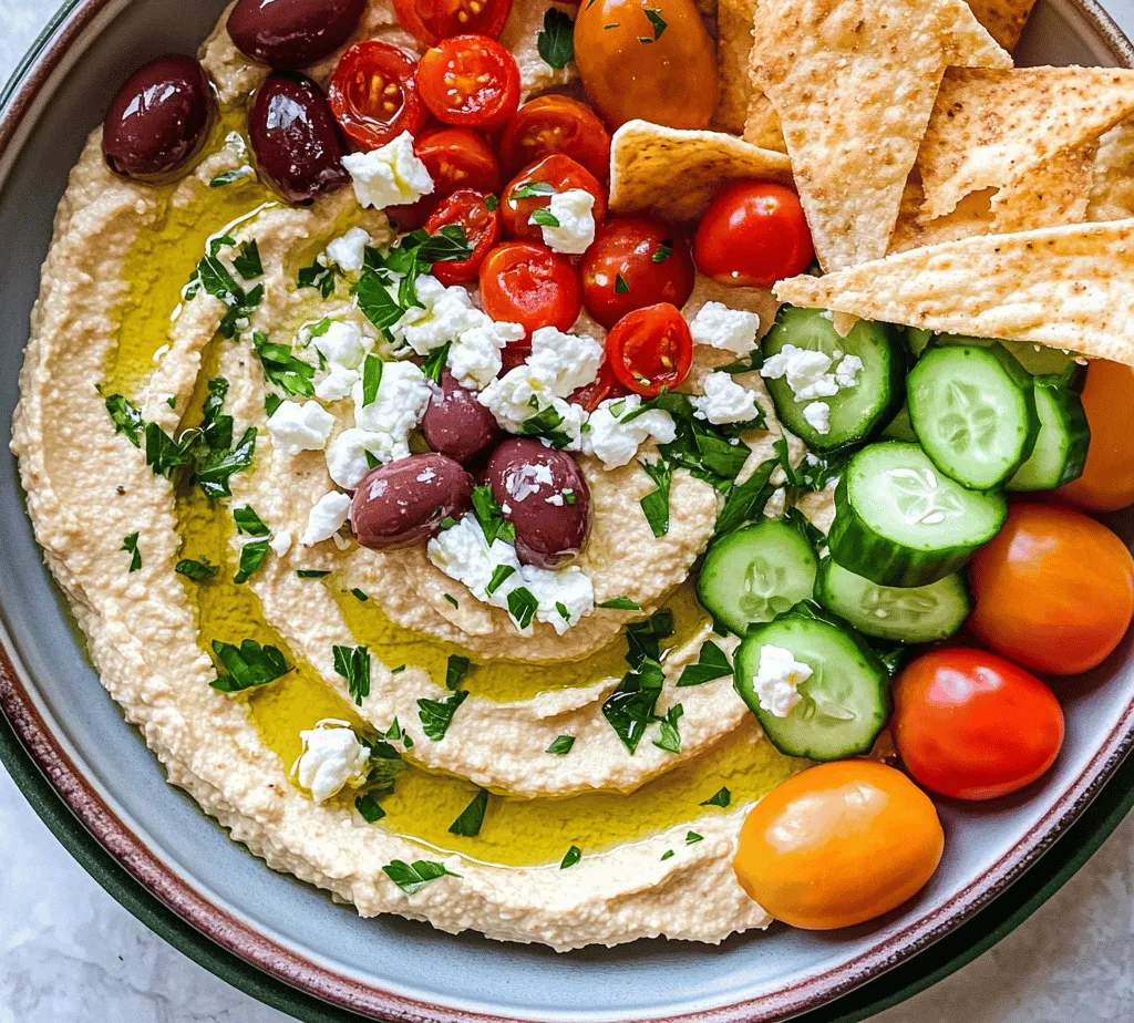 Hummus, a creamy dip made primarily from chickpeas, has become a beloved staple not only in Mediterranean cuisine but also across the globe. Its rich flavor and smooth texture have made it a favorite among health-conscious eaters and culinary enthusiasts alike. Traditionally served as a dip or spread, hummus is not just a tasty treat; it carries cultural significance, representing the hospitality and warmth of Mediterranean cultures. In recent years, variations of this classic dish have emerged, each adding its own flair to the original recipe. One of the most delightful and flavorful adaptations is Greek Style Loaded Hummus.