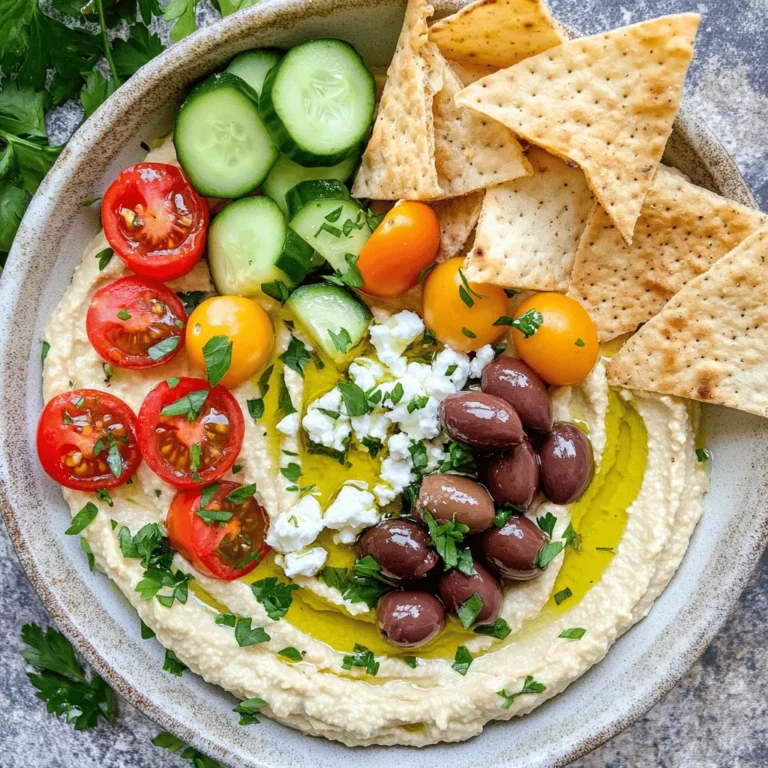 Hummus, a creamy dip made primarily from chickpeas, has become a beloved staple not only in Mediterranean cuisine but also across the globe. Its rich flavor and smooth texture have made it a favorite among health-conscious eaters and culinary enthusiasts alike. Traditionally served as a dip or spread, hummus is not just a tasty treat; it carries cultural significance, representing the hospitality and warmth of Mediterranean cultures. In recent years, variations of this classic dish have emerged, each adding its own flair to the original recipe. One of the most delightful and flavorful adaptations is Greek Style Loaded Hummus.