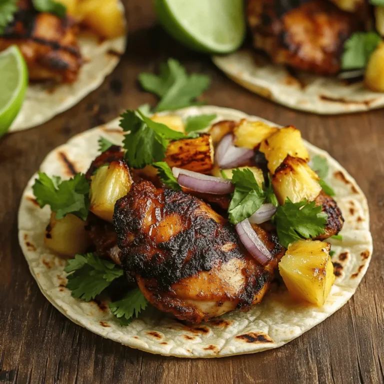 Assembling your Tropical Chipotle Chicken Tacos can elevate your dining experience, transforming a simple meal into a visually appealing feast. Here’s how to do it right: