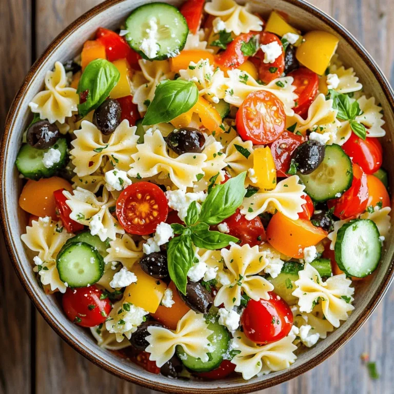 Pasta salads have become a staple in various cuisines around the world, celebrated for their versatility, flavor, and ease of preparation. From casual family dinners to sophisticated gatherings, pasta salads can adapt to any occasion, offering a satisfying and nutritious option for all. Among the myriad of pasta salad variations, the Bow Tie Pasta Salad Delight stands out as a vibrant and refreshing dish that brings together an array of colors and flavors, making it a favorite choice for picnics, barbecues, and potlucks.