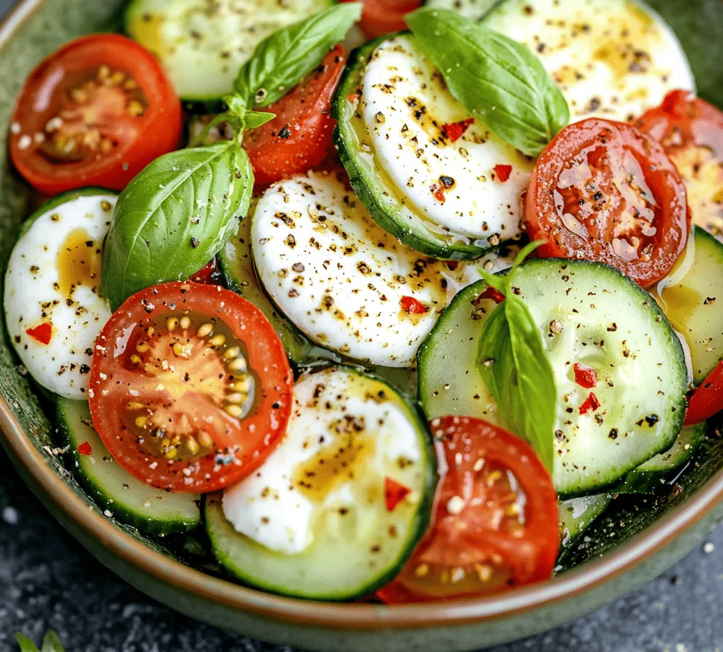 Salads have secured an esteemed place in culinary traditions across the globe, celebrated for their versatility, health benefits, and refreshing flavors. They can serve as appetizers, sides, or even main courses, making them a staple in both casual and formal dining settings. Among the multitude of salad varieties, the Cucumber Caprese Salad stands out as a vibrant, light dish that embodies the essence of summer. This salad not only delights the palate but also embodies the spirit of fresh, seasonal ingredients that define Mediterranean cuisine.