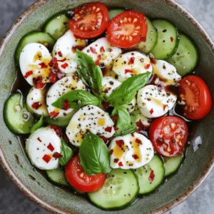 Salads have secured an esteemed place in culinary traditions across the globe, celebrated for their versatility, health benefits, and refreshing flavors. They can serve as appetizers, sides, or even main courses, making them a staple in both casual and formal dining settings. Among the multitude of salad varieties, the Cucumber Caprese Salad stands out as a vibrant, light dish that embodies the essence of summer. This salad not only delights the palate but also embodies the spirit of fresh, seasonal ingredients that define Mediterranean cuisine.