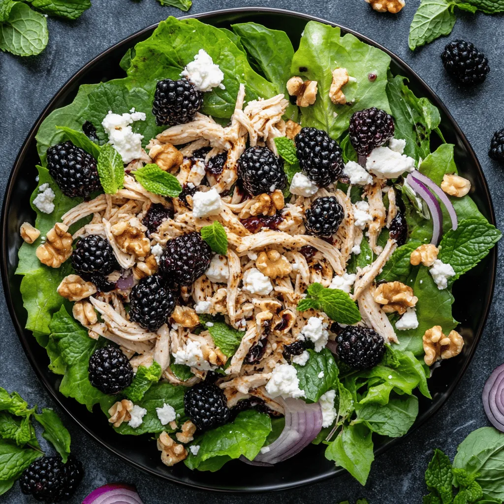 Chicken salad has long been a staple in many kitchens, celebrated for its versatility and appeal. Whether served as a light lunch, a picnic staple, or a refreshing dinner option, chicken salad can cater to various palates and dietary preferences. Among the myriad of chicken salad recipes, the Blackberry Bliss Chicken Salad stands out, offering a delightful combination of flavors that tantalizes the taste buds. This unique salad marries the savory richness of cooked chicken with the sweet and tart notes of fresh blackberries, complemented by crunchy walnuts, creamy feta cheese, and a zesty balsamic vinaigrette.
