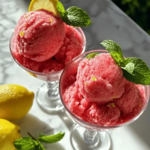 Exploring the world of frozen desserts often leads us to delightful and refreshing options, and Strawberry Lemon Sorbet stands out as a quintessential treat for any season. This vibrant sorbet not only tantalizes the taste buds with its sweet and tangy flavors but also offers a nutritious alternative to traditional ice cream. With fresh strawberries and zesty lemons at its core, this recipe is incredibly easy to prepare and perfect for impressing guests or enjoying a quiet evening at home.