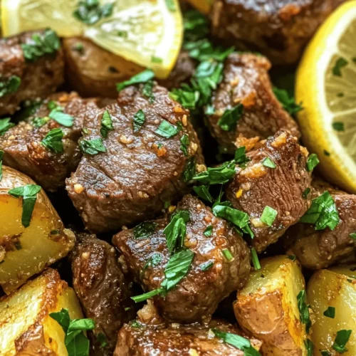 If you're on the hunt for a delectable meal that marries rich flavors with satisfying textures, look no further than Savory Garlic Butter Steak Bites and Crispy Potatoes. This dish is a perfect blend of succulent steak, tender potatoes, and the irresistible allure of garlic butter, making it an ideal choice for any occasion—from a casual weeknight dinner to an impressive weekend gathering. The combination of juicy steak bites with golden, crispy potatoes creates a symphony of flavors that will tantalize your taste buds and leave everyone asking for seconds.