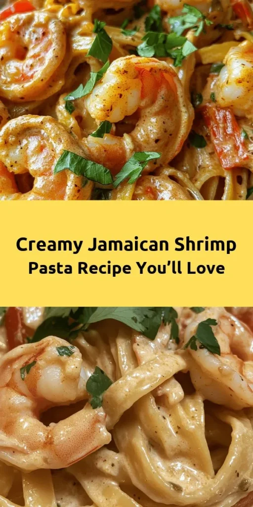 Indulge in the flavors of the Caribbean with this Jamaican Shrimp Pasta! This creamy dish blends succulent shrimp with a blend of jerk seasoning and spices, all tossed with fettuccine pasta in a rich coconut milk and heavy cream sauce. Perfect for a weeknight dinner or a special occasion, it’s a delightful fusion of culture and cuisine. Garnish with fresh cilantro and lime for a burst of freshness. Quick to prepare, delicious to savor!