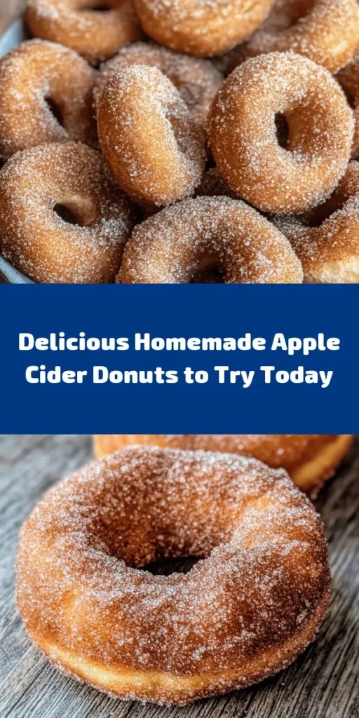 Add a touch of fall to your dessert table with these irresistible apple cider donuts! Made with warm apple cider, a blend of aromatic spices, and a hint of applesauce, these treats are soft, fluffy, and coated in cinnamon sugar for the perfect sweet crunch. With just 30 minutes of prep time, you can indulge in 12 delicious donuts that are perfect for sharing or enjoying yourself. Bake a batch today and savor the flavors of autumn!