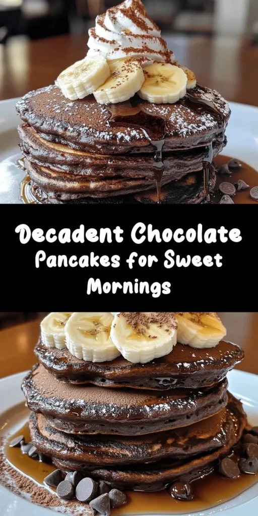 Indulge in breakfast bliss with these amazing chocolate pancakes! With just a few simple ingredients like flour, cocoa powder, and chocolate chips, you can whip up a batch in no time. Perfectly fluffy, rich, and chocolatey, they’re ideal for any morning treat or a special weekend brunch. Top them with whipped cream, bananas, or maple syrup for an extra delicious touch. Quick to make and impossible to resist, these pancakes are sure to become a family favorite!