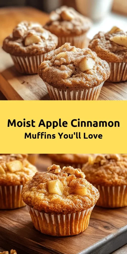Indulge in the warmth of fall with these irresistible moist apple cinnamon muffins! Made with fresh apples, cinnamon, and nutmeg, these delightful treats are perfect for breakfast or a midday snack. With a light and fluffy texture, they'll make your kitchen smell heavenly as they bake. Top them with a sprinkle of cinnamon-sugar for an extra crunch. Easy to make and absolutely delicious, this recipe yields 12 muffins you'll crave again and again!