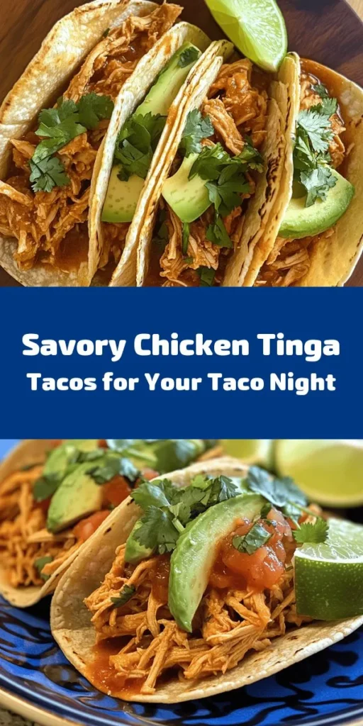 Get ready to elevate taco night with these mouthwatering Chicken Tinga Tacos! Juicy shredded chicken thighs simmered in a smoky, flavorful sauce made with tomatoes, chipotle peppers, and spices make for an unforgettable filling. Serve in warm corn tortillas and top with fresh cilantro, avocado, and queso fresco for the perfect finish. Perfect for gatherings or a cozy dinner at home. Enjoy a taste of Mexico in every bite!