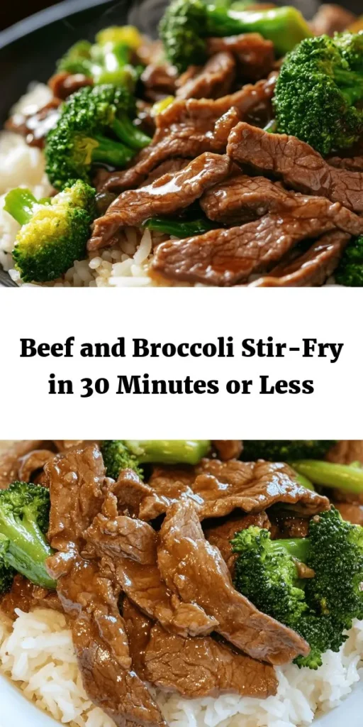 Elevate your weeknight dinner with this Beefy Broccoli Bliss! This quick and easy stir-fry features tender flank steak marinated in savory sauces, combined with crisp broccoli for a winning flavor combo. Ready in just 30 minutes, it's perfect served over fluffy jasmine rice or noodles. With garlic and ginger for that extra kick, this dish is sure to please the whole family. Try it tonight for a delicious, satisfying meal!